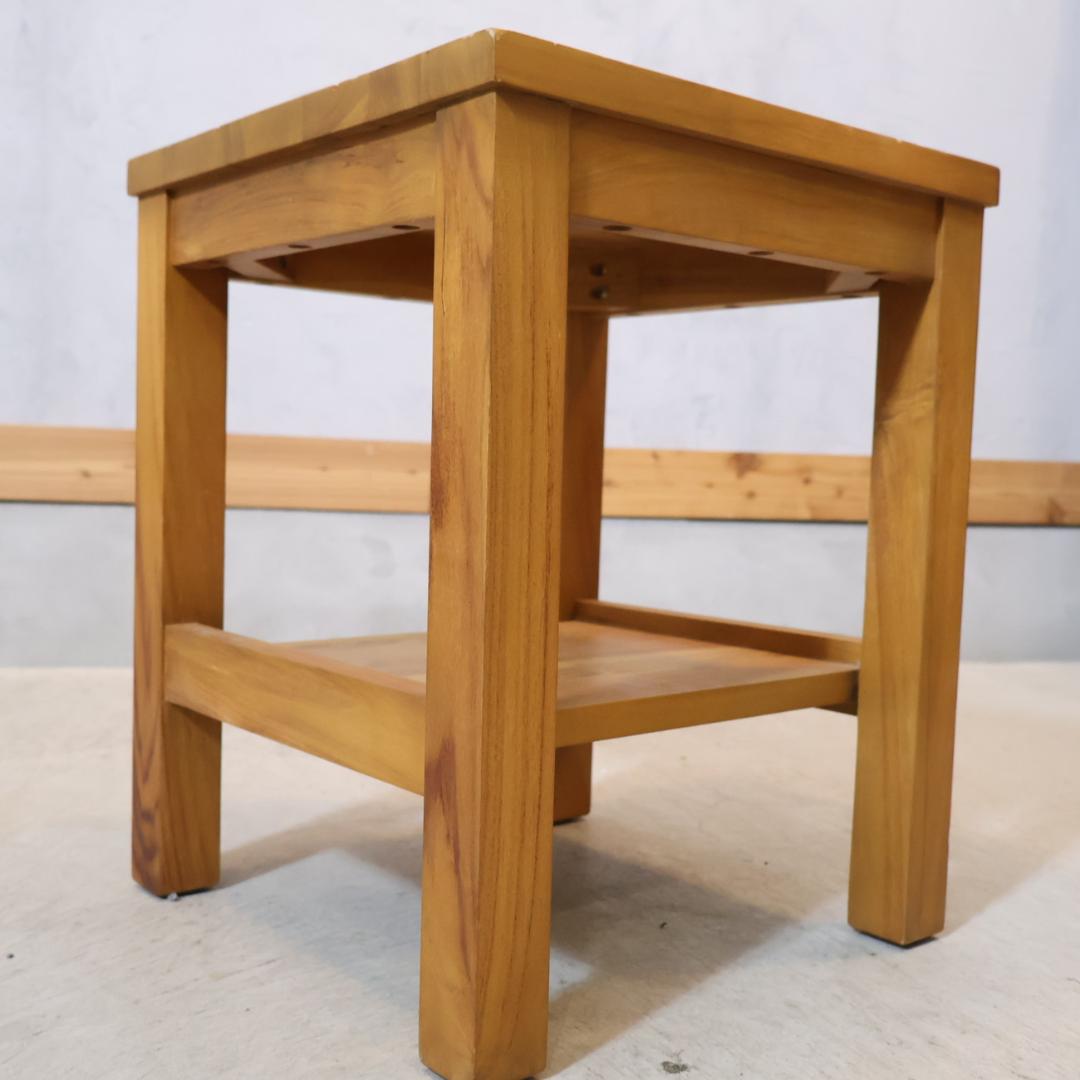 unico ウニコ ブレス チーク無垢材 スツール サイドチェアー ベンチ