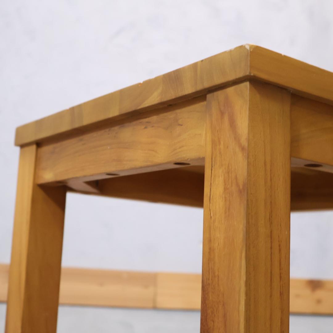 unico ウニコ ブレス チーク無垢材 スツール サイドチェアー ベンチ