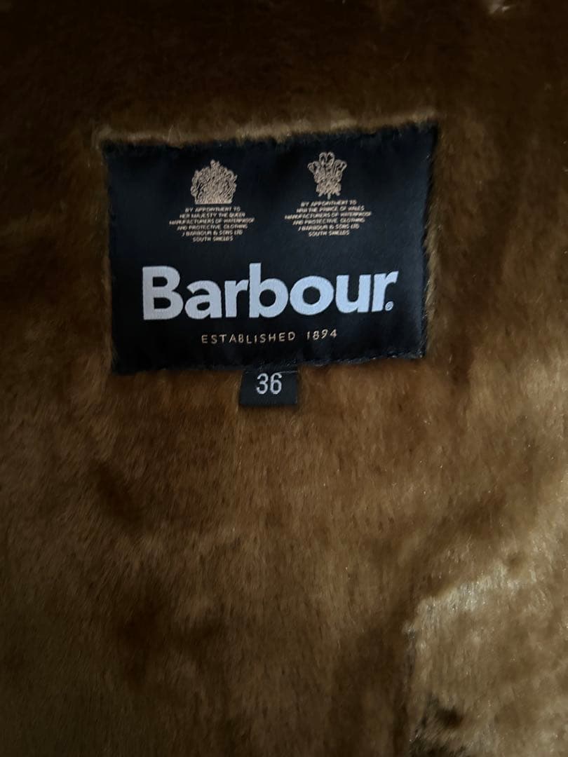 barbour ウォームパイル アクリルファーライナー