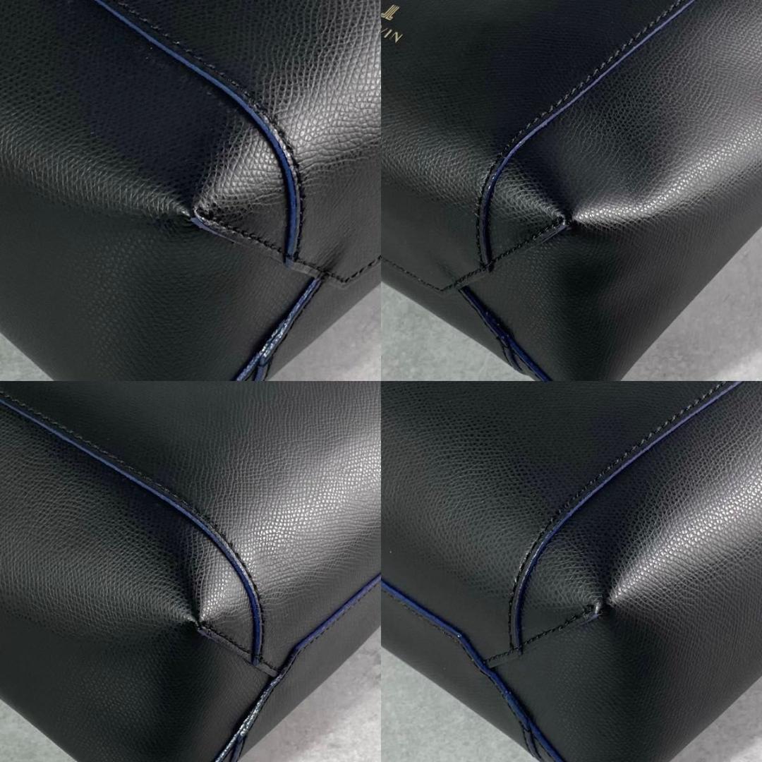 タグ付き　極美品　ランバンオンブルー　アンセルム トートバッグ　バイカラー