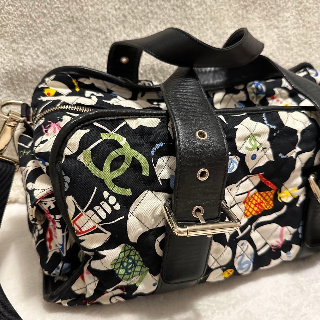 CHANEL スポーツライン ボストンバッグ 2WAY ショルダーバッグ