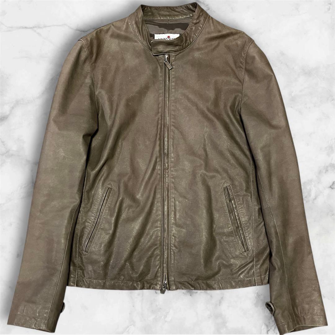 VAZZOLER シングルライダース　VERA PELLE レザー　イタリア製