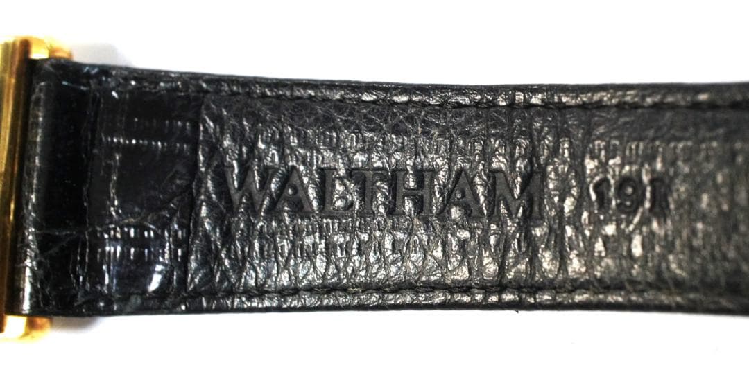 ウォルサム ゴールド マキシム 18K 手巻き 時計 クロコベルト【稼働品】