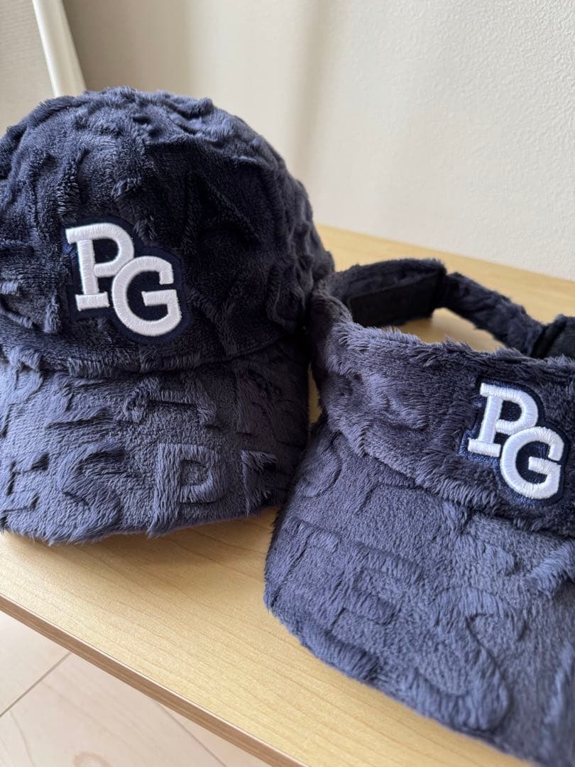 PEARLY GATES メンズ キャップとバイザー セット