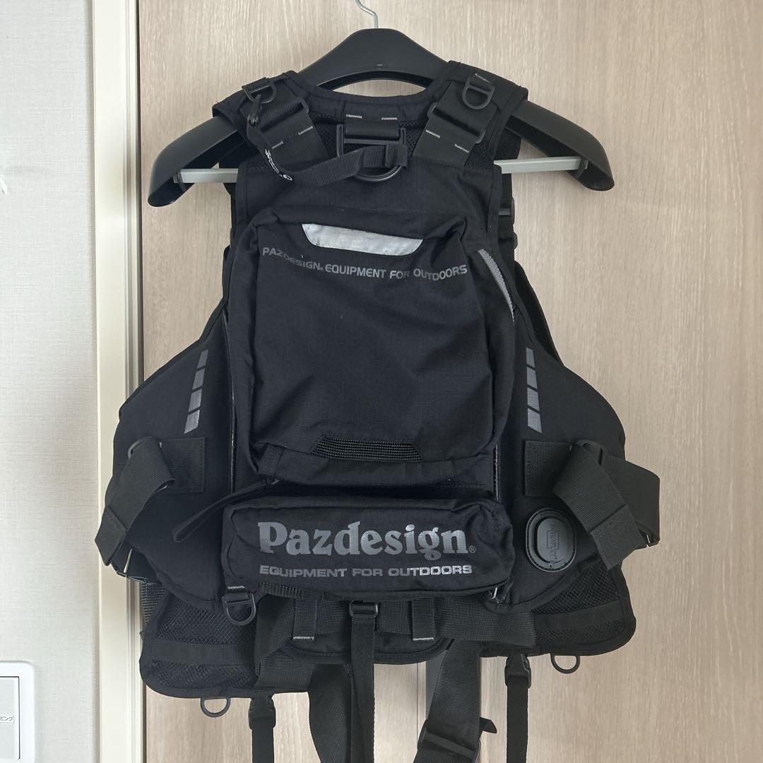 パズデザイン ライフジャケット ゲームベスト ブラック