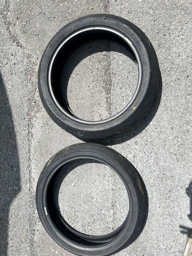 送料込み室内保管 中古DUNLOP α13sp前後セット