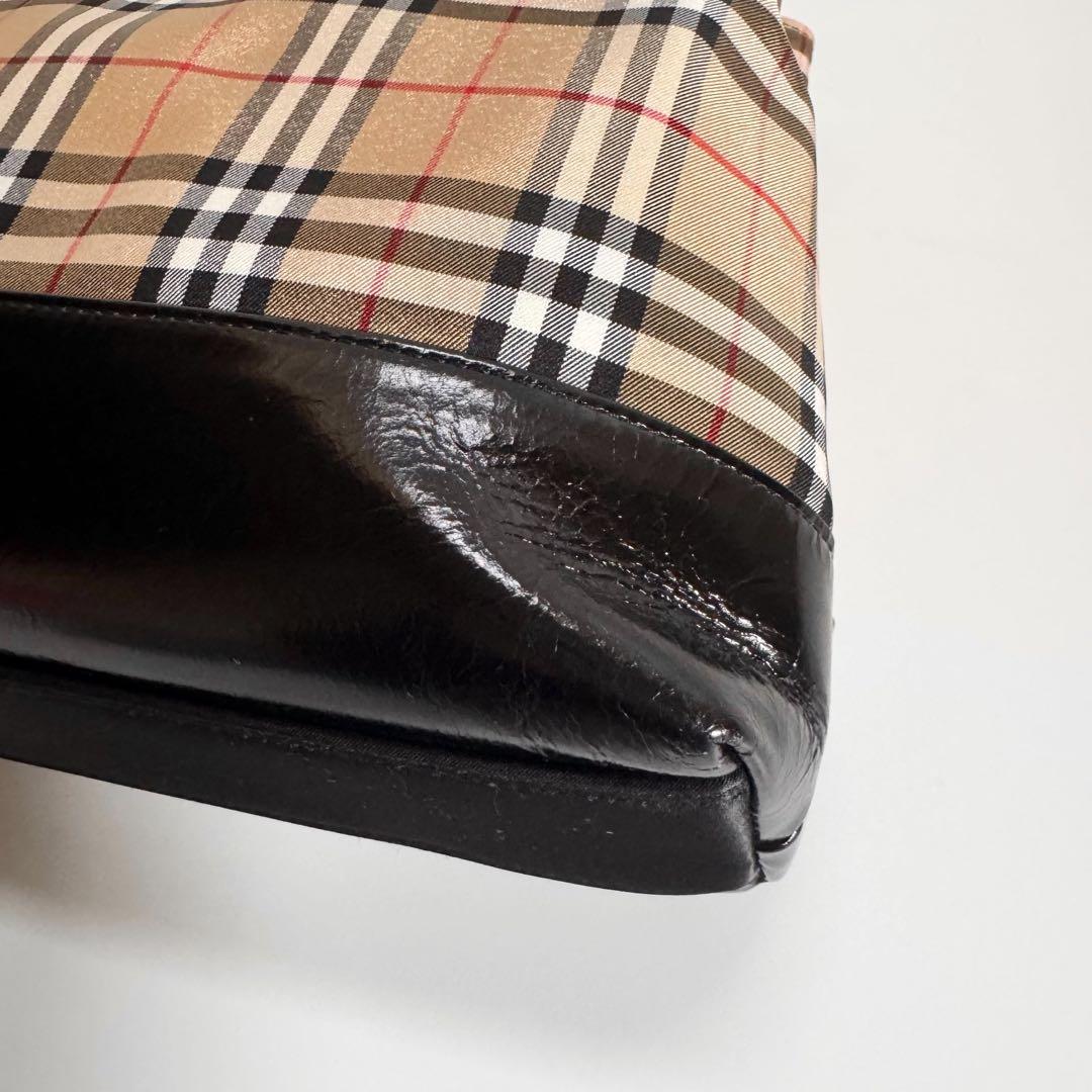 未使用級　大容量　A4可　BURBERRYS ノバチェック　トートバッグ ハンド