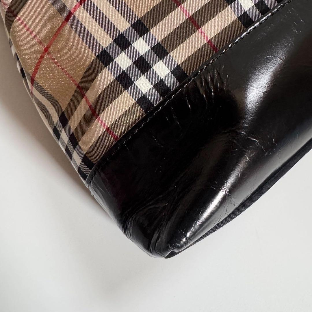 未使用級　大容量　A4可　BURBERRYS ノバチェック　トートバッグ ハンド