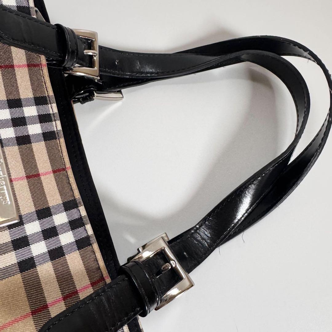 未使用級　大容量　A4可　BURBERRYS ノバチェック　トートバッグ ハンド
