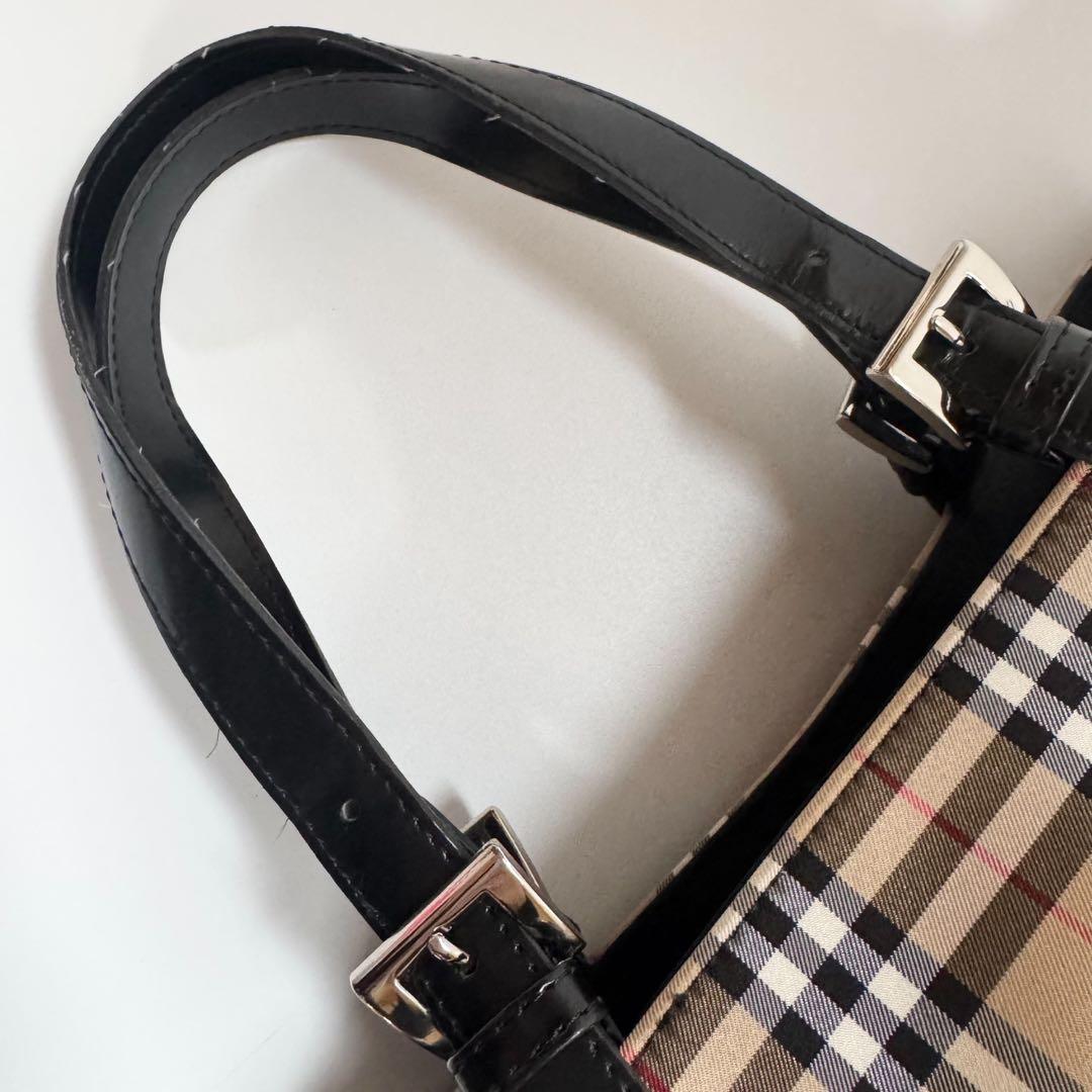 未使用級　大容量　A4可　BURBERRYS ノバチェック　トートバッグ ハンド