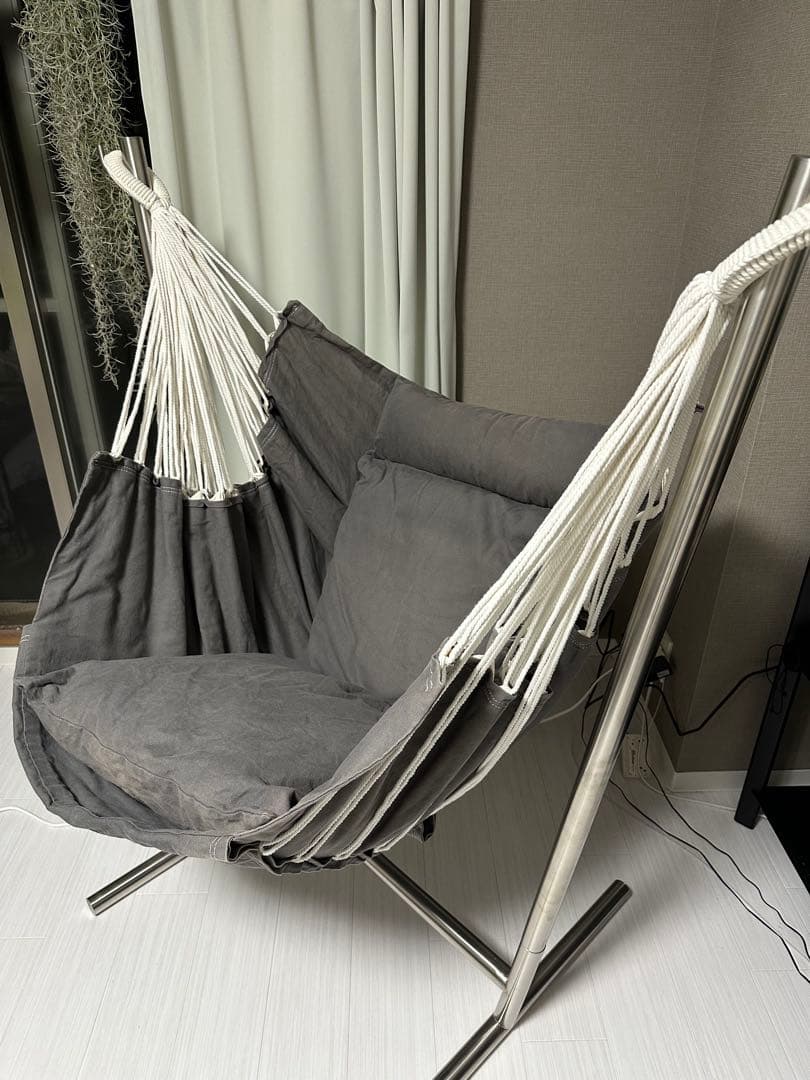 KOMFORTA コンフォルタ ファブリック ハンモックチェア (グレー)