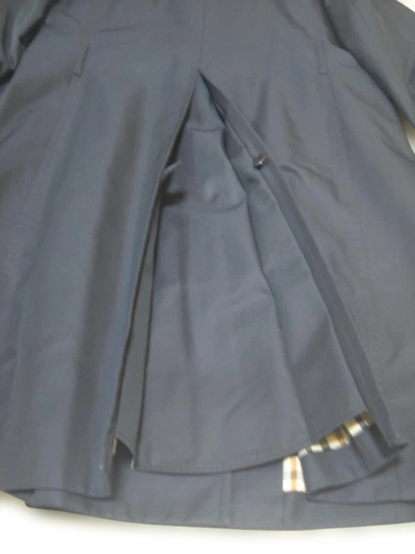 美品 DAKS トレンチコート ネイビー ダブルブレスト size40 L
