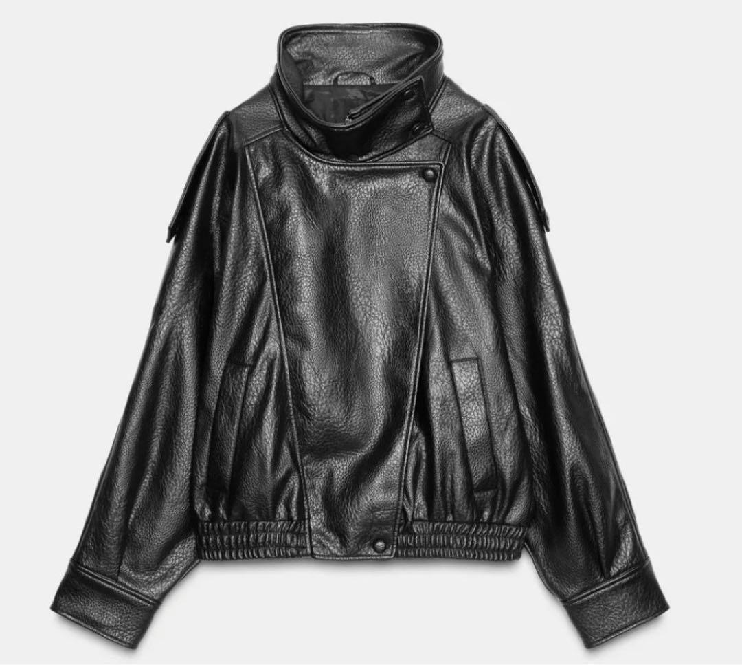 【希少完売モデル】ZARA フェイクレザージャケット