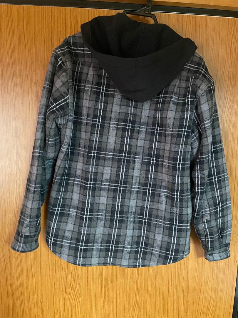 Supreme グレーチェック柄フーデットジャケット
