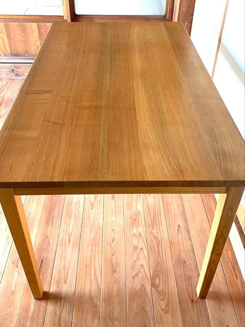 無印良品 ダイニングテーブル 廃盤 希少 タモ材