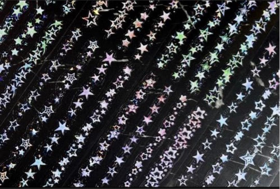 贝壳银 彩虹锁扣 6cm×5m 海外マスキングテープ　海外マステ　星