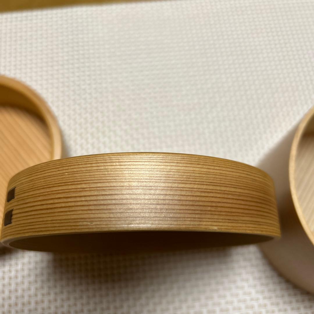 老舗栗久　丸二段弁当　大館曲げわっぱ　弁当箱