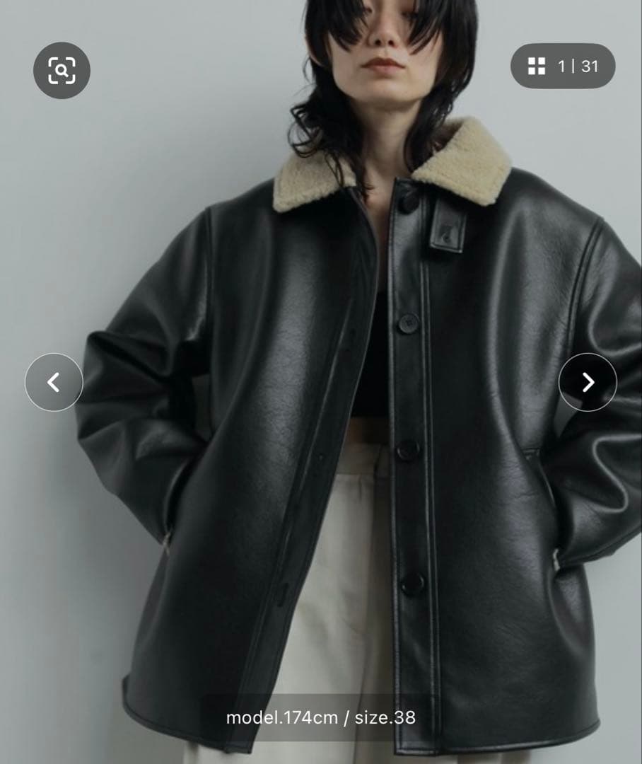 新品　anuke アンヌークBoa Flight Jacket サイズ36