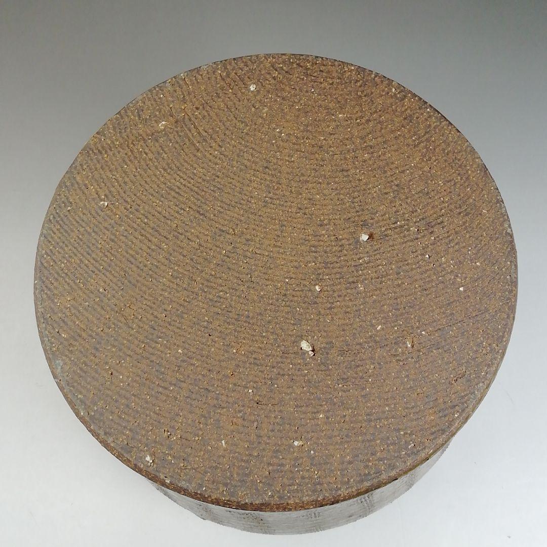 Ｗ１９３　水指　『縄簾　水指』『大石督幸 造』　共箱　茶道具