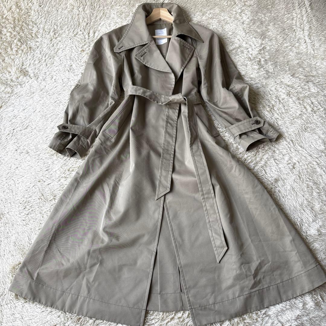 ☆2025SS完売品☆ノーブル　グロウツイルアシメトリーカラートレンチコート　S