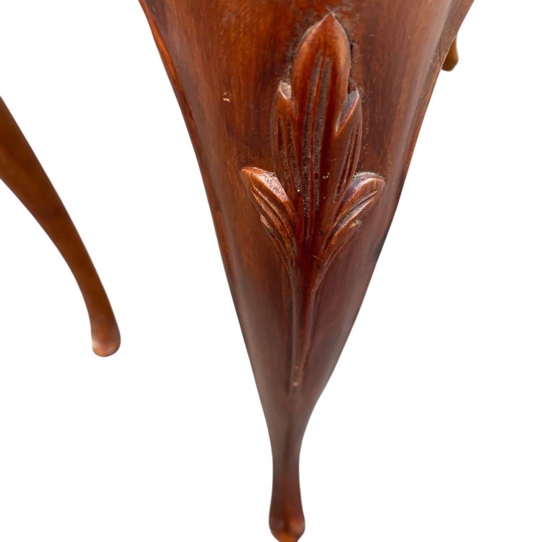 イタリア製　アンティーク調 大理石 サイドテーブル 猫脚　コンソールテーブル