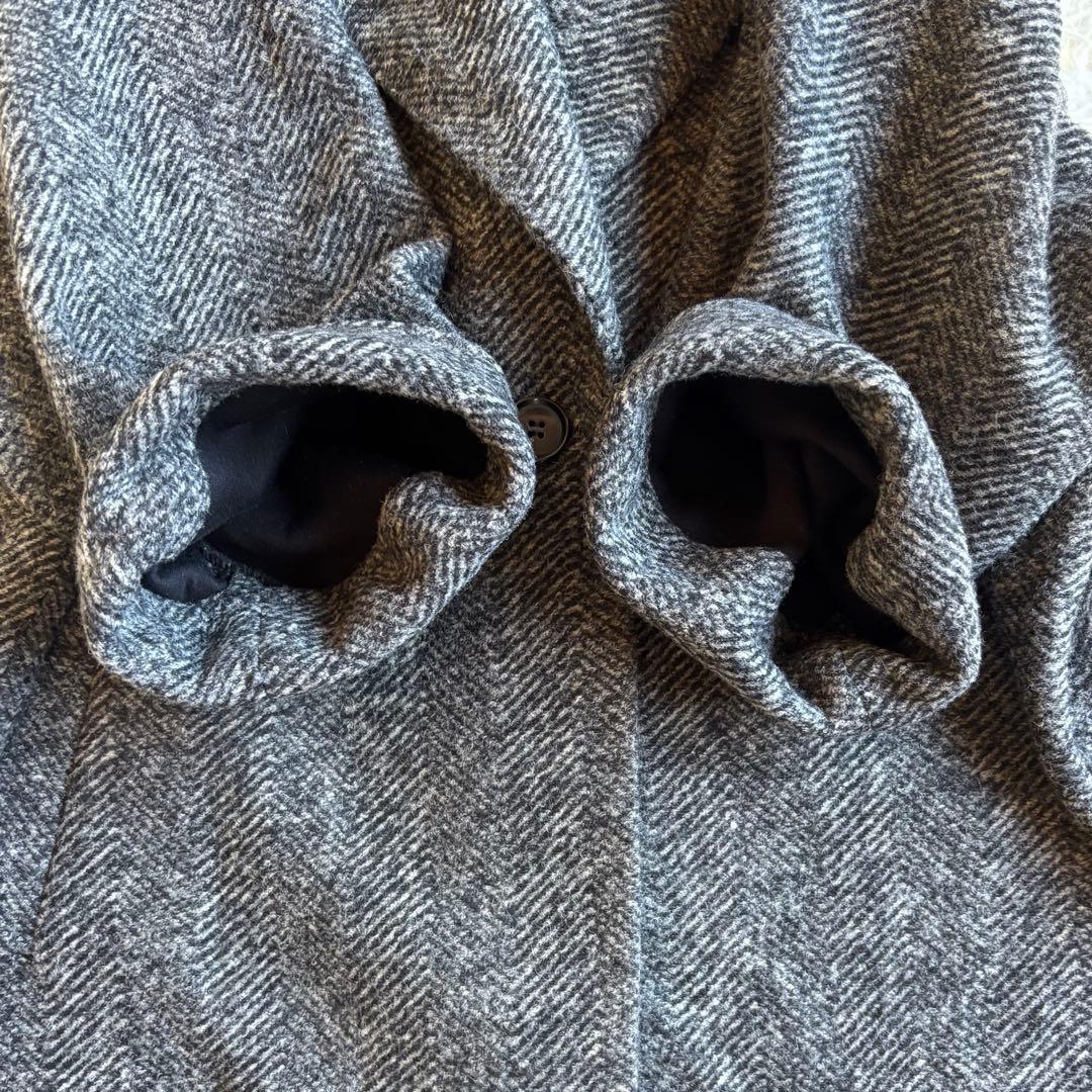 人気✨ スピック＆スパン Wスライバーヘリンボーンミドルコート22AW 38