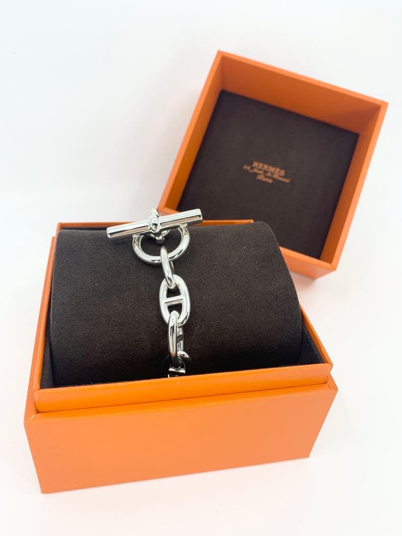 HERMES エルメス シェーヌダンクル GM14 14コマ　シルバー