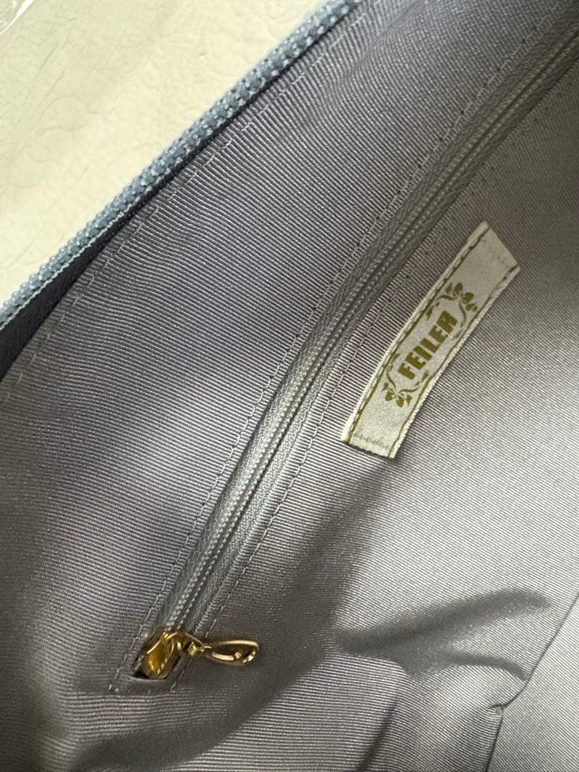 お値下げ❗️❤️【フェイラー】ハイジ　チェック　グレー　ボストンバッグ　新品未使用