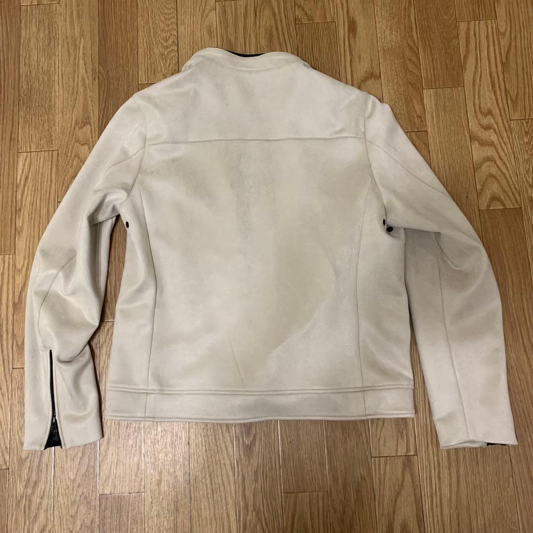 AOURE ポンチスエードシングルライダースジャケット　　size XL