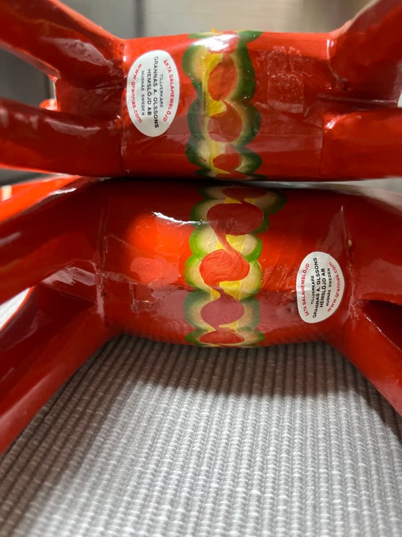 スウェーデン 郷土玩具 木製 ダーラナホース セット 大中小 3頭　赤