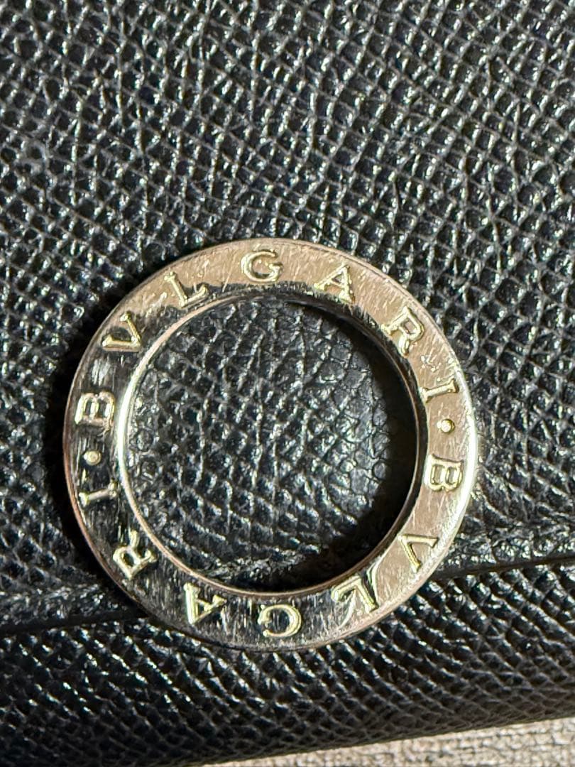 値下げラスト♡箱付きBVLGARI 三つ折り財布 ブラック