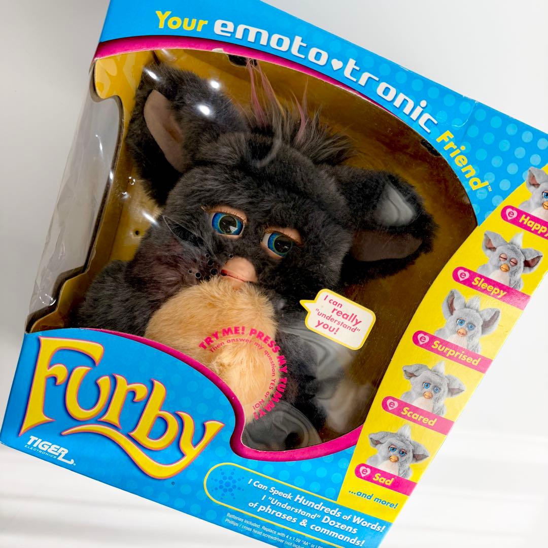 ★ふわわ★ ・・ファービー2 furby 英語版　不稼働　チャコールグレー