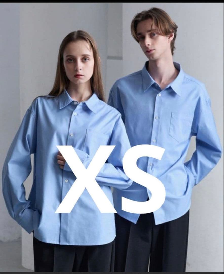 【CLEL】ロイヤルオックスフォード レギュラーカラーシャツ サックスブルーXS