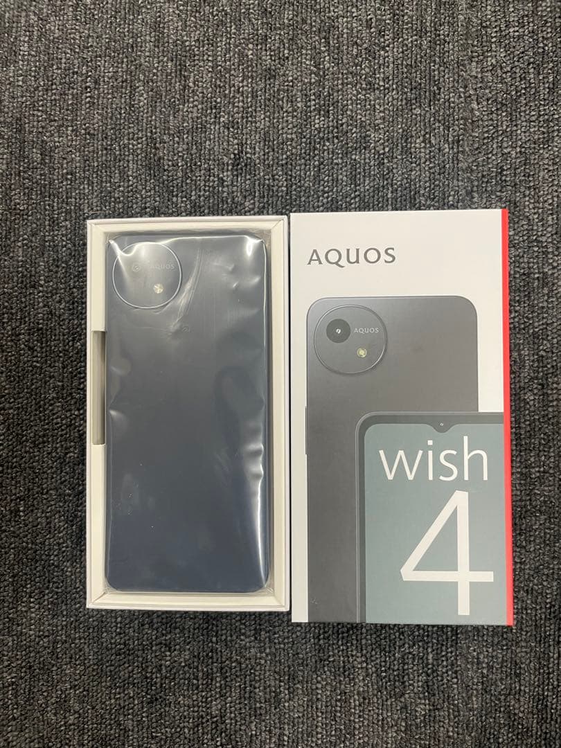 新品未使用　開封のみ　AQUOS wish 4 ブラック　本体