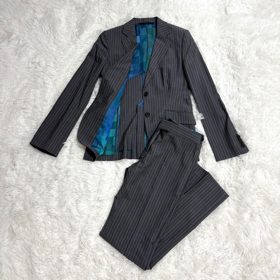 ポールスミス　Black label スーツ　セットアップ　グレー　L