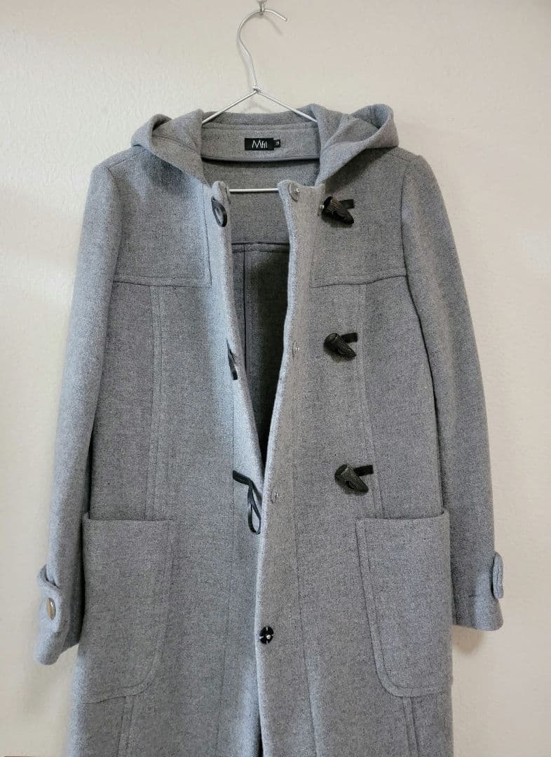 【M.Fil】美品♡ダッフルコート ロングコート　サイズ38 グレー