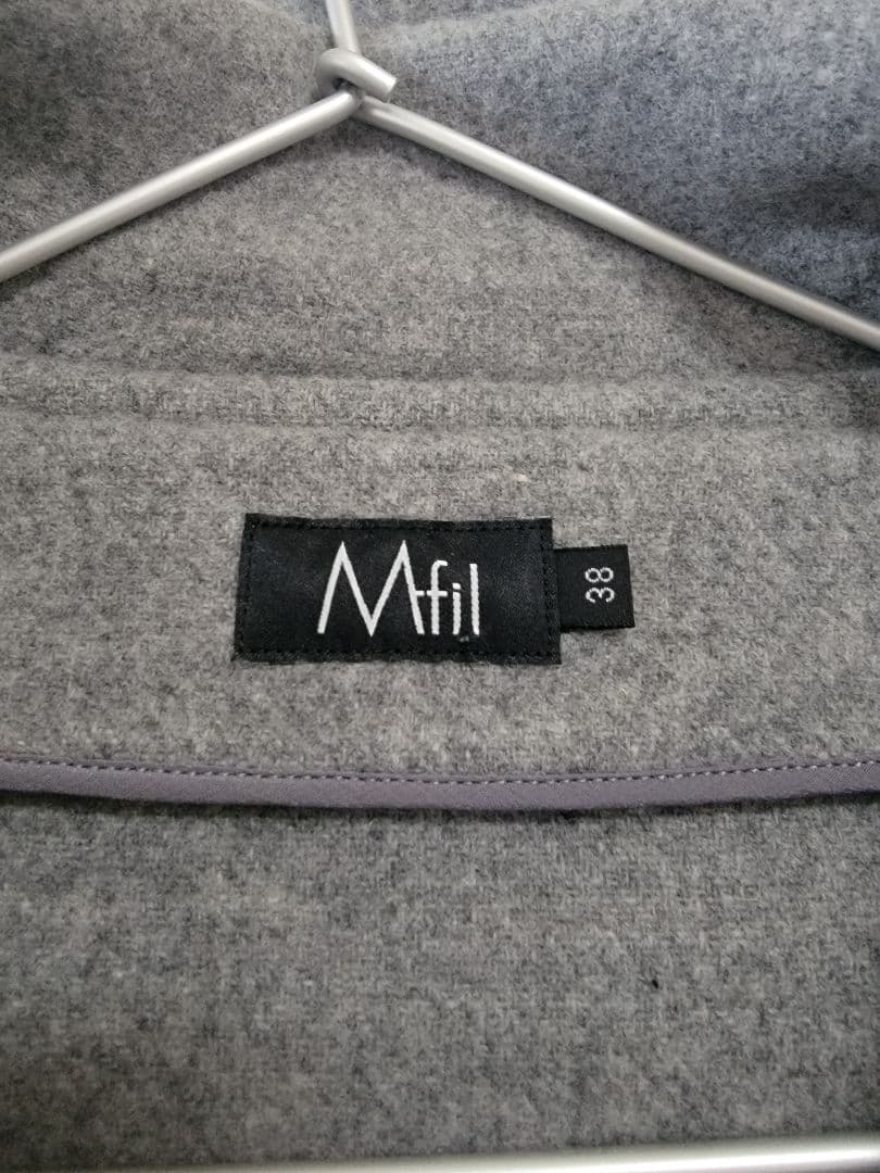 【M.Fil】美品♡ダッフルコート ロングコート　サイズ38 グレー