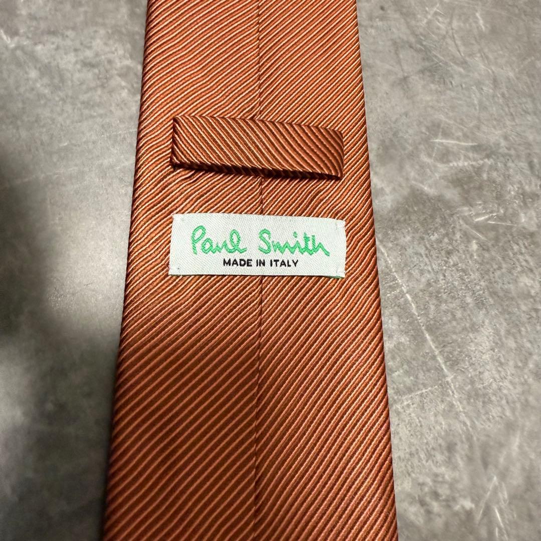 【✨極美品✨】Paul Smith ポールスミス ネクタイ オレンジ ソリッド
