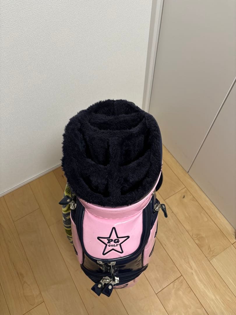 a*♡様 PEARLY GATES キャディバッグ ピンク/ネイビー