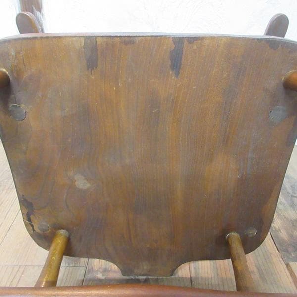 イギリス アンティーク 家具 アームチェア キッチンチェア 英国 4734e