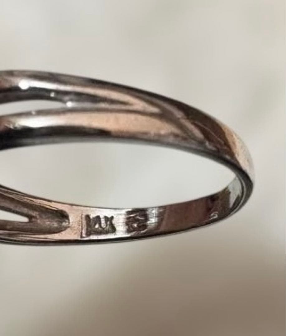 K10（10金）ゴールド リング ブルーストーン 約15号