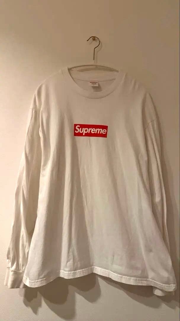 Supreme Box Logo L/S Tee ホワイト 20aw