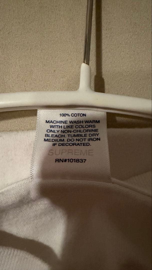 Supreme Box Logo L/S Tee ホワイト 20aw