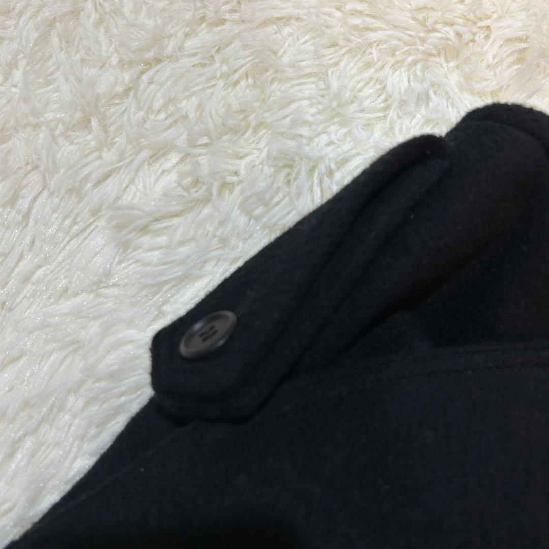 上野屋 uenoya アンゴラ混 ウール ロングコート ダブルブレスト