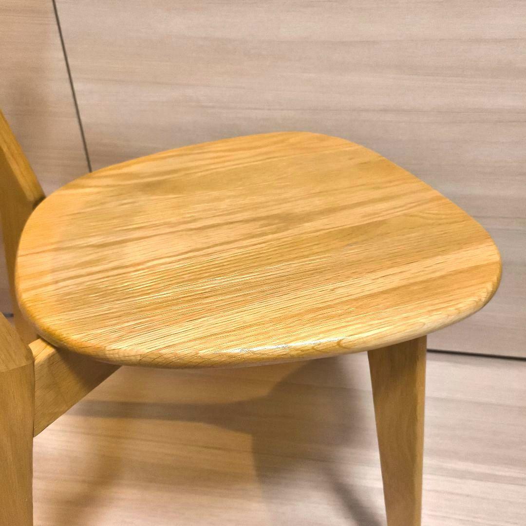 ダイニングチェア　大川家具　　オーク無垢　ウッドチェア