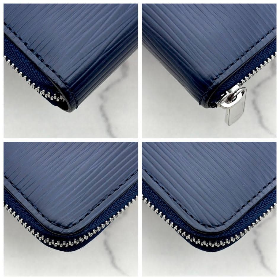 【極美品】ルイヴィトン　エピ　ジッピーパース 　ネイビー