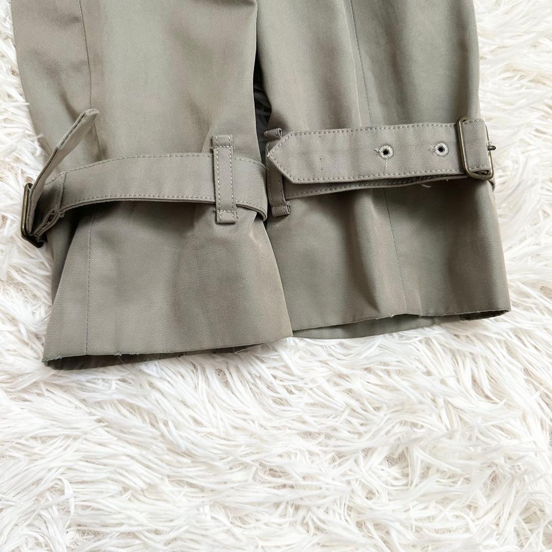 バーバリーズ　ノバチェック ロング丈 トレンチコート カーキ ベルト M