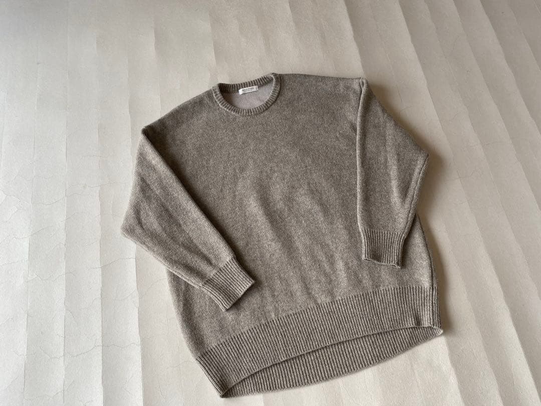 トゥモローランドMACPHEEマカフィー 立体シルエットクルーネックウールニット