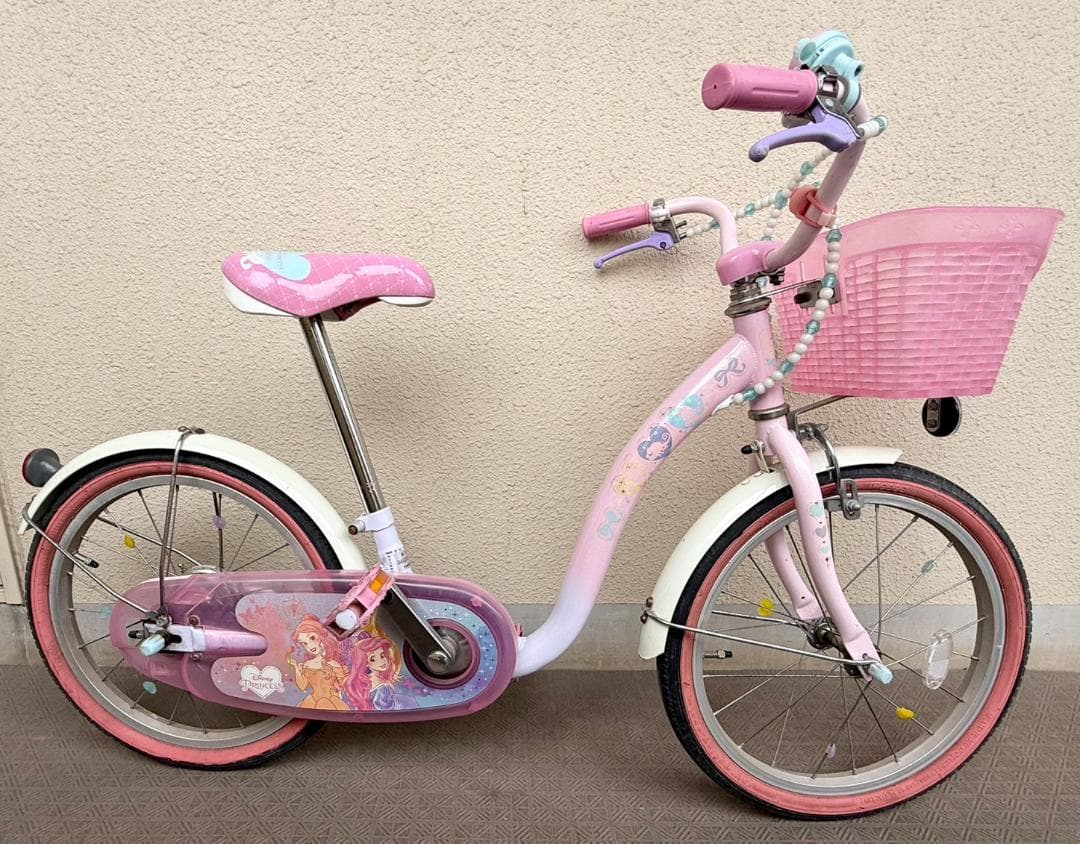 【引き渡し限定】ディズニープリンセス自転車18インチ