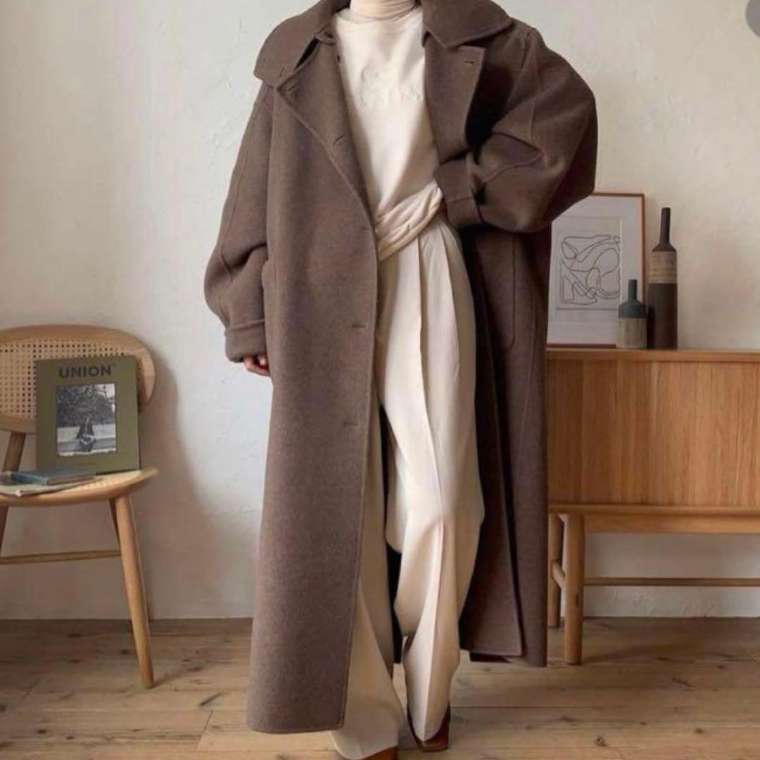 ジャケット・アウター nokcha original HAND MADE long coat moca